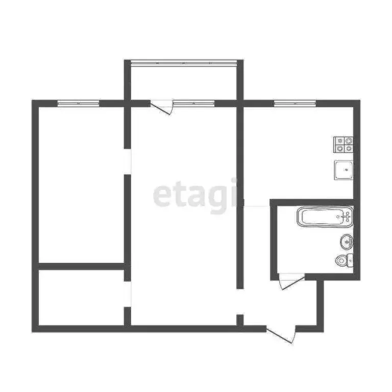 2-комнатная квартира: Тула, улица Академика Обручева, 2 (43.3 м) - Фото 0
