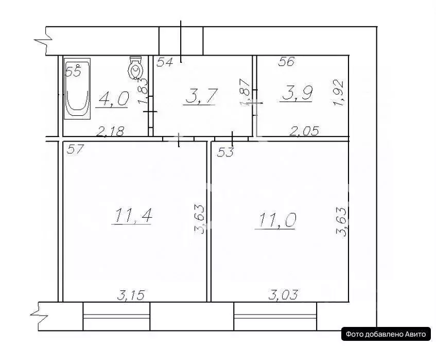 2-к кв. Самарская область, Самара Ташкентская ул., 162 (34.5 м) - Фото 2