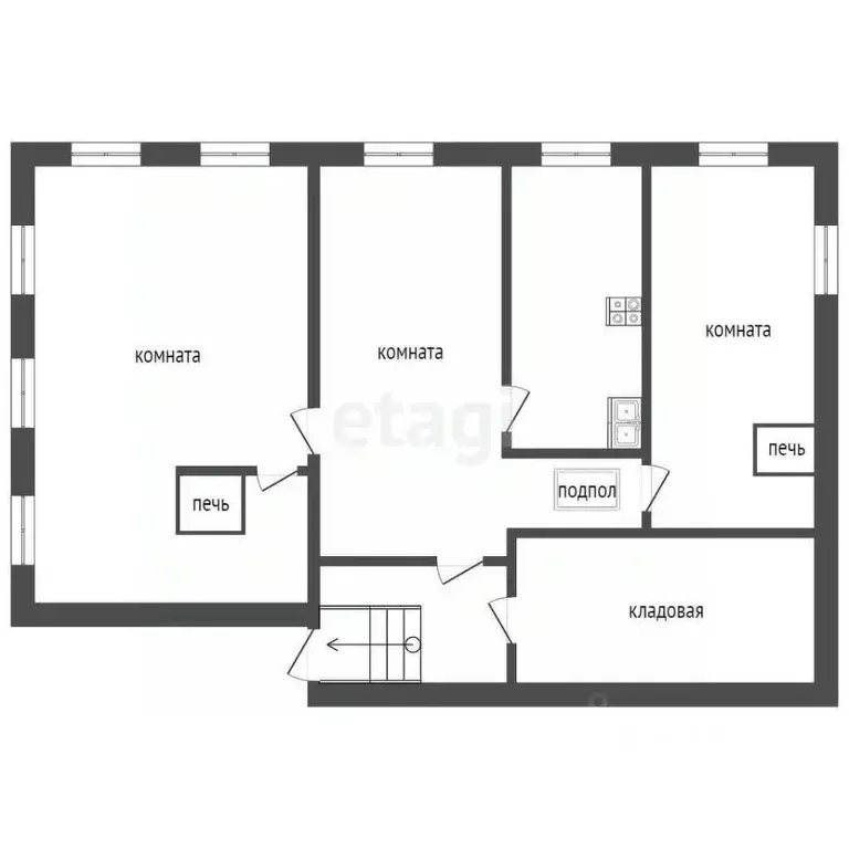 Дом в Владимирская область, Меленки ул. 1-я Набережная, 14 (69 м) - Фото 1
