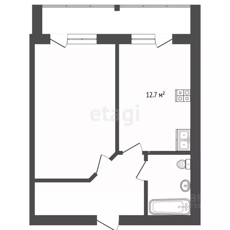 1-к кв. Ярославская область, Ярославль Совхозная ул., 14 (42.7 м) - Фото 2