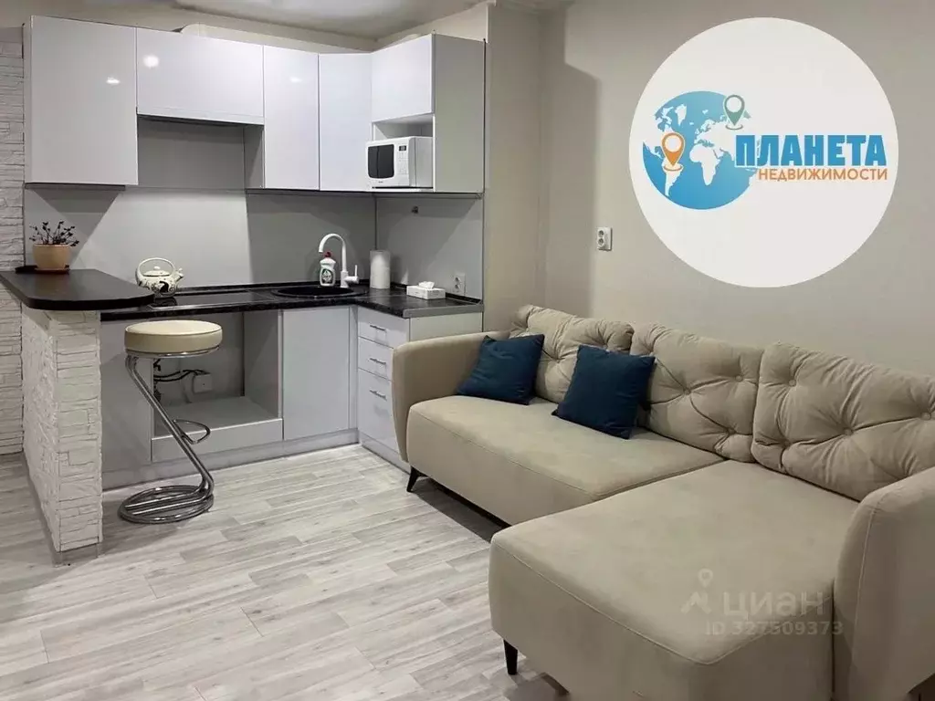 Студия Самарская область, Тольятти Калмыцкая ул., 37 (28.0 м) - Фото 1