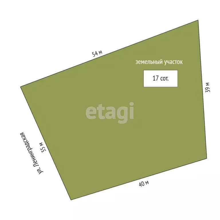 Дом в село Емуртла, Ленинградская улица (53.9 м) - Фото 1