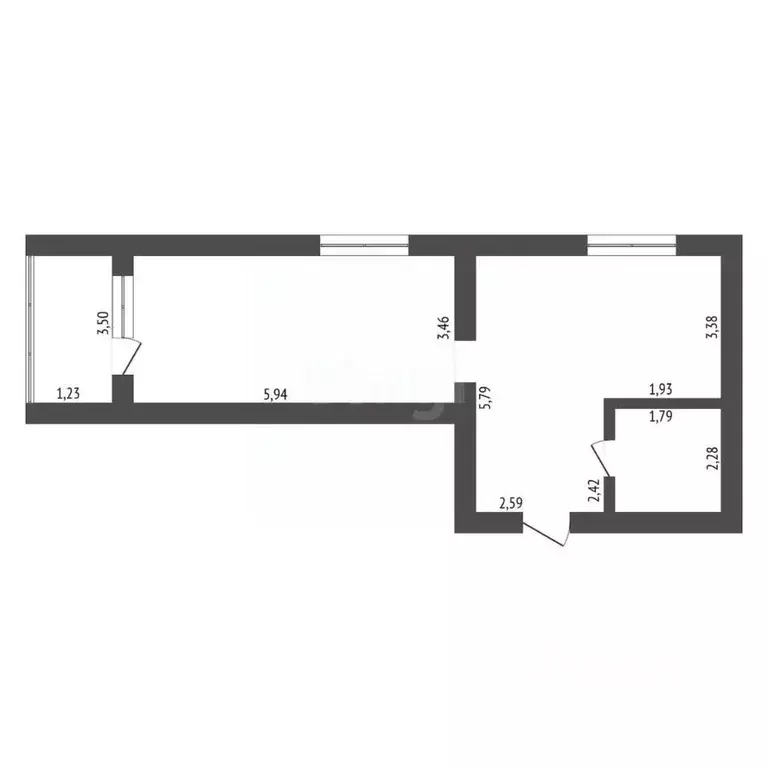 1-к кв. Амурская область, Благовещенск Северная ул., 170 (48.4 м) - Фото 2