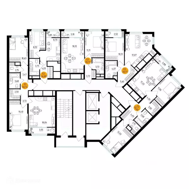 1-к кв. Рязанская область, Рязань ул. Земнухова, 2 (39.77 м) - Фото 1