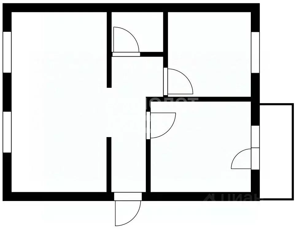 3-к кв. Томская область, Томск ул. Карла Ильмера, 10/3 (66.3 м) - Фото 2