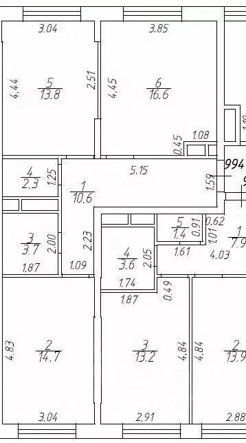2-к кв. Москва Береговой проезд, 3 (62.0 м) - Фото 2