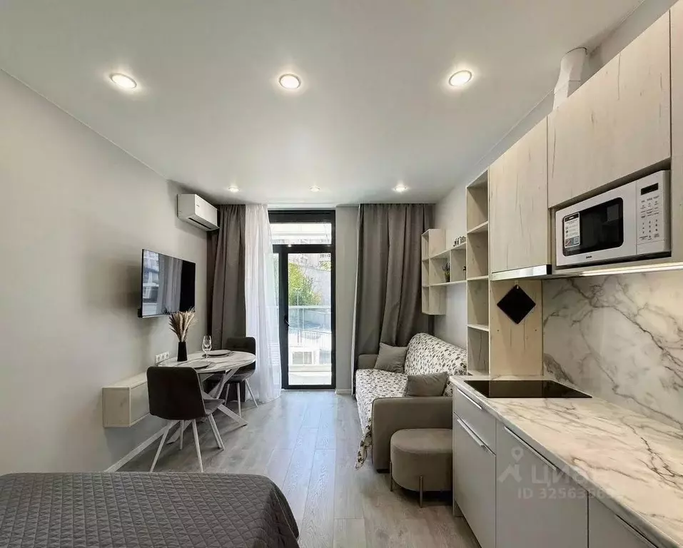 Студия Краснодарский край, Сочи Бытха мкр, ул. Ясногорская, 16/2к6 ... - Фото 1