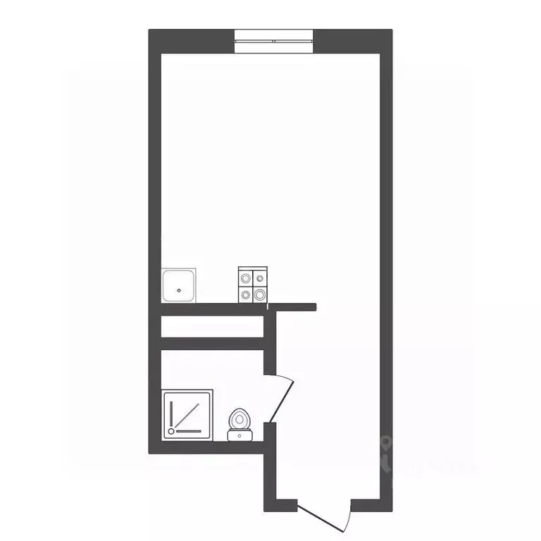 Студия Тюменская область, Тюмень Ткацкий проезд, 8 (18.0 м) - Фото 2
