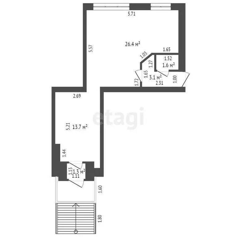 Офис (46.3 м) - Фото 0