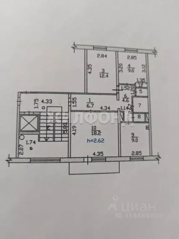 3-к кв. Хакасия, Абакан ул. Некрасова, 26 (65.1 м) - Фото 0