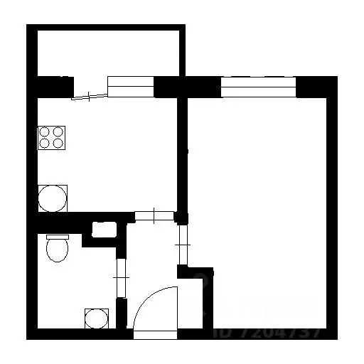 1-к кв. Ленинградская область, Кудрово г. Всеволожский район, ... - Фото 2