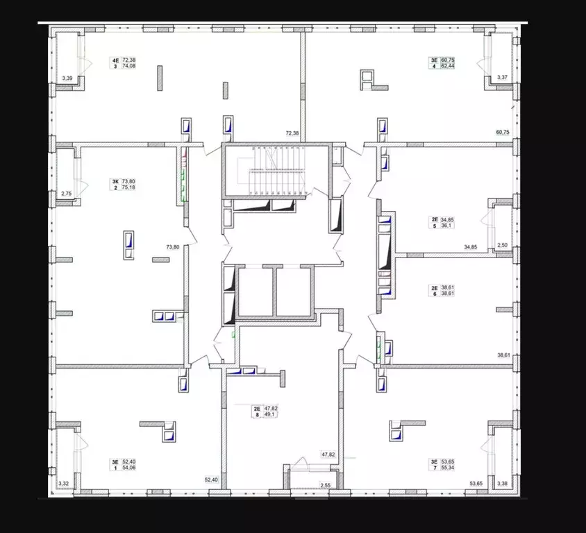 3-к кв. Кемеровская область, Кемерово ул. Дружбы, 10 (54.06 м) - Фото 1