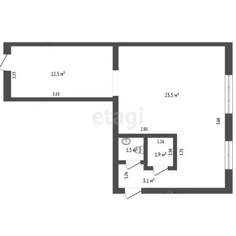 Торговая площадь в Саха (Якутия), Якутск ул. Можайского, 19 (43 м) - Фото 1