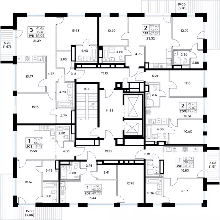 1-комнатная квартира: Казань, ЖК Глоракс Премиум Экосити (49.48 м) - Фото 2