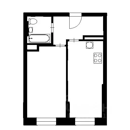 1-к кв. Санкт-Петербург пос. Парголово, Заречная ул., 40к1 (42.0 м) - Фото 2