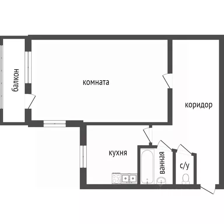 1-к кв. Свердловская область, Нижний Тагил ул. Коминтерна, 53 (31.3 м) - Фото 1