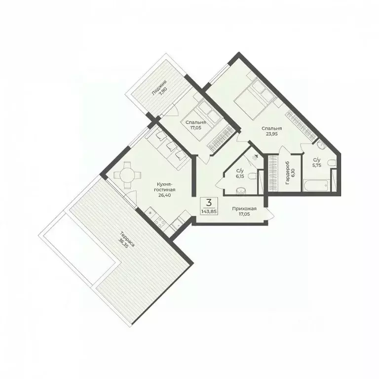 2-к кв. Крым, Саки Апартаментов Тамерун комплекс,  (143.85 м) - Фото 1