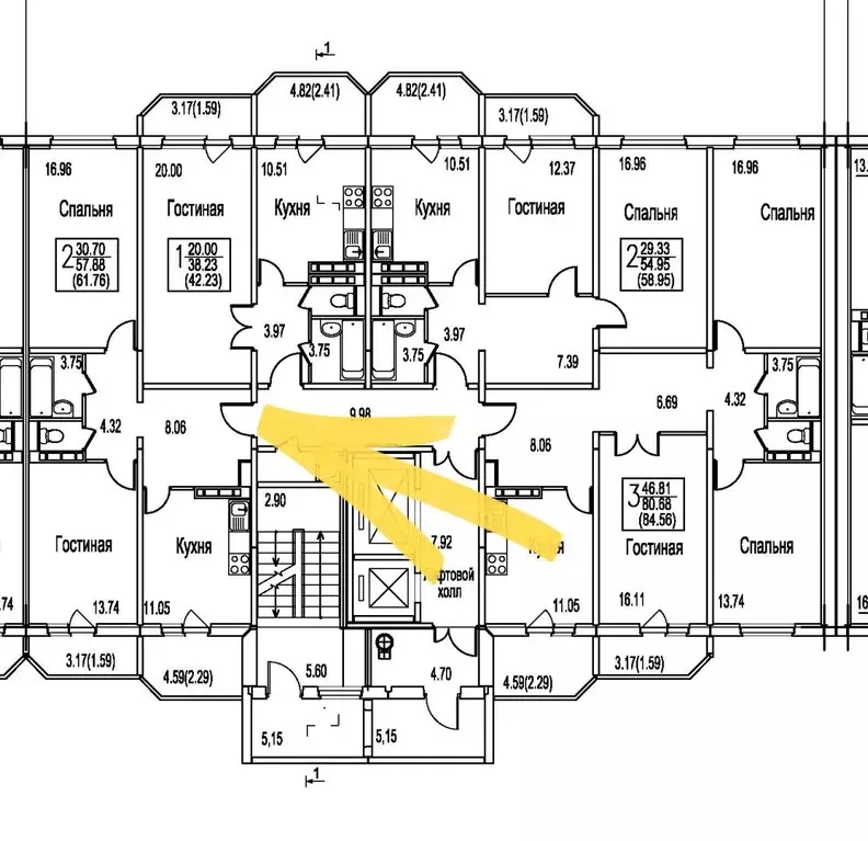 2-к кв. Московская область, Домодедово Востряково мкр, ул. Ледовская, ... - Фото 2