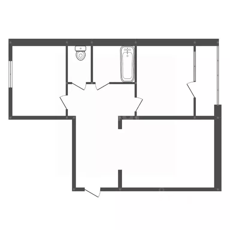 2-к кв. Амурская область, Белогорск ул. Кирова, 41 (47.2 м) - Фото 1