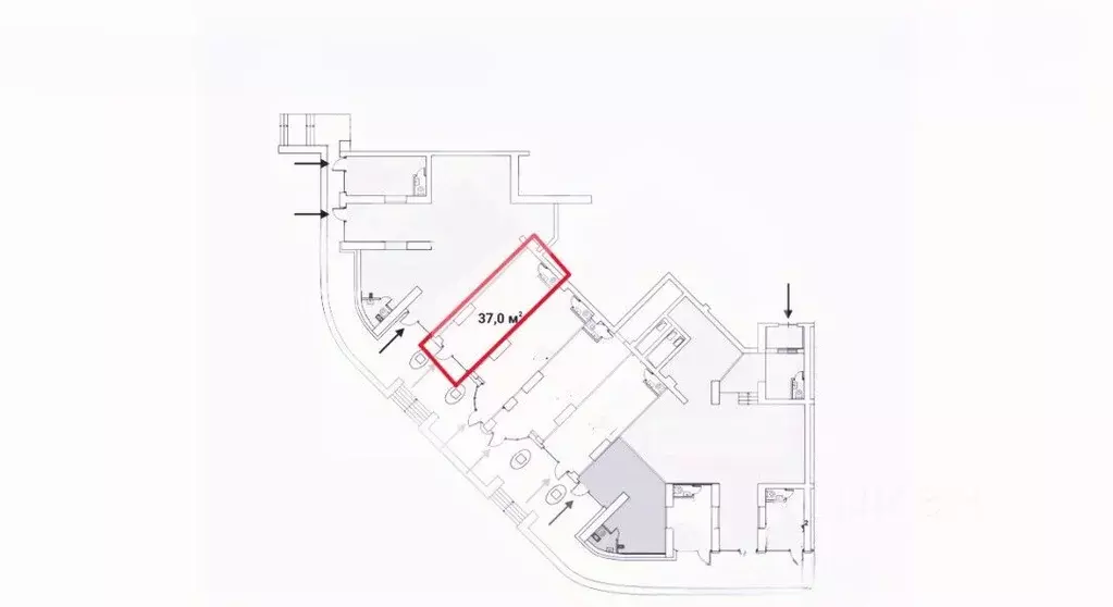 Помещение свободного назначения в Москва Ярцевская ул., 27к1 (37 м) - Фото 2