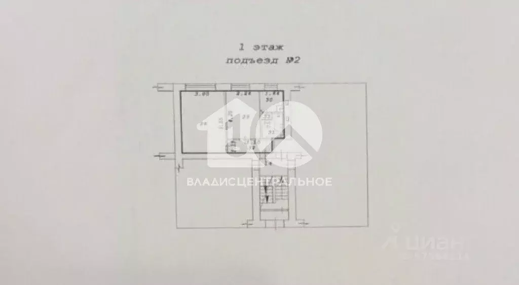 2-к кв. Новосибирская область, Новосибирск ул. Мира, 35 (36.2 м) - Фото 1