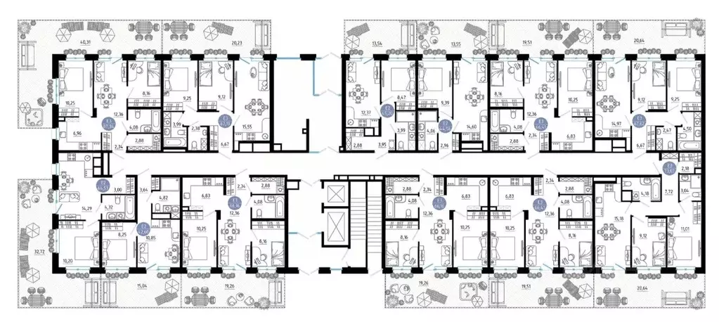 2-к кв. Рязанская область, Рязань 9-10-й кв-л,  (66.16 м) - Фото 2