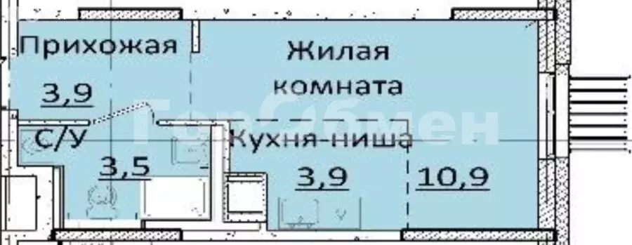 Квартира-студия: Мытищи, жилой комплекс Мытищи Парк, к6 (22.2 м) - Фото 0