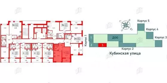 1-к кв. Санкт-Петербург Кубинская ул., 82к3с1 (32.68 м) - Фото 1