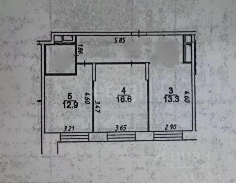 2-к кв. Москва, Москва, Московский г. ул. Никитина, 11к7 (58.0 м) - Фото 1