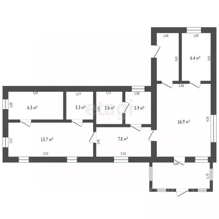 Дом в Брянская область, с. Жирятино ул. Возликова (69 м) - Фото 2