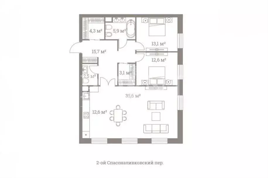 3-комнатная квартира: Москва, улица Большая Полянка, 44 (105 м) - Фото 0