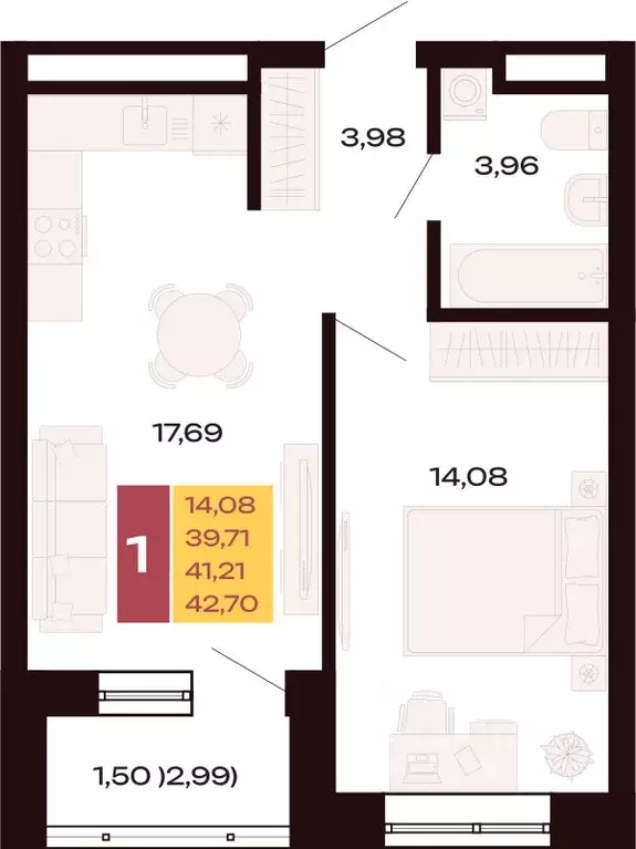 1-к кв. Свердловская область, Екатеринбург Юго-Западный жилрайон, ... - Фото 1