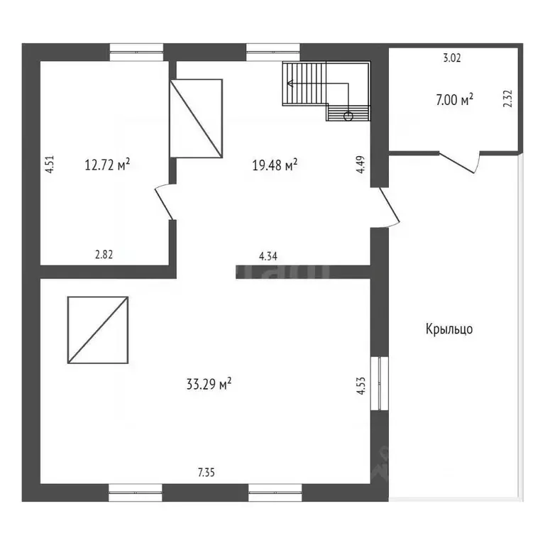 Дом в Вологодская область, Череповецкий район, Абакановское с/пос, д. ... - Фото 1