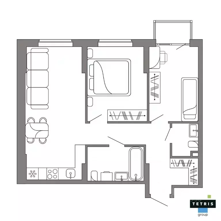 3-к кв. Свердловская область, Екатеринбург Уралмаш жилрайон,  (59.78 ... - Фото 2
