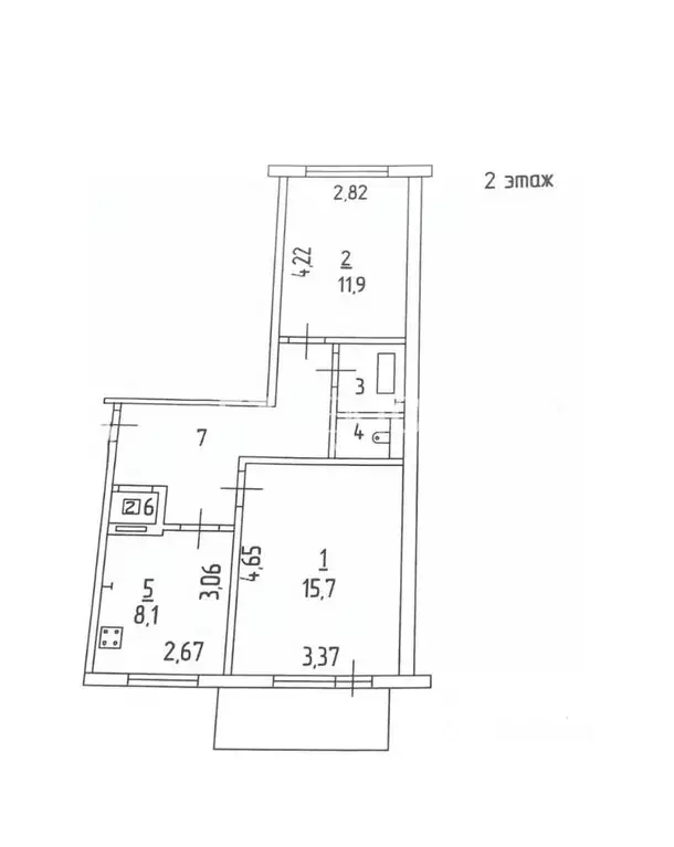 2-к кв. Ивановская область, Шуйский район, Афанасьевское с/пос, с. ... - Фото 2
