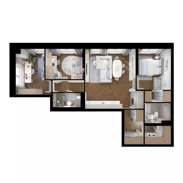 3-к кв. Свердловская область, Екатеринбург Уктус жилрайон, Утес жилой ... - Фото 2