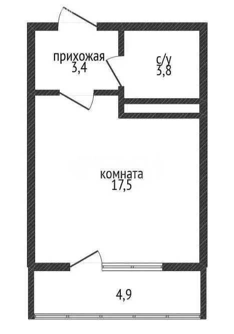 Квартира-студия: Краснодар, улица имени Героя Ростовского, 8к4 (24.7 ... - Фото 0