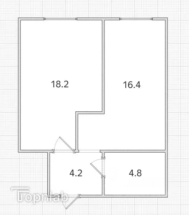 1-к кв. Иркутская область, Иркутск ул. Калинина, 15/1 (43.6 м) - Фото 2