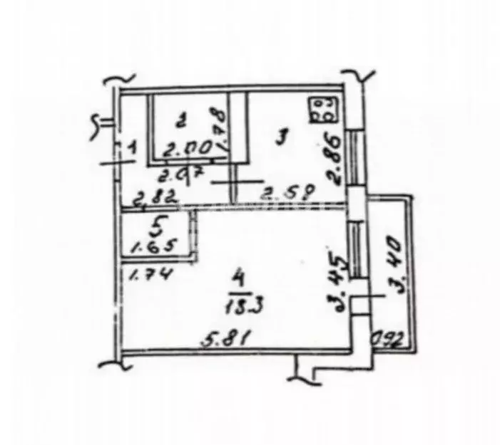 1-к кв. Липецкая область, Липецк просп. Победы, 79 (35.8 м) - Фото 1