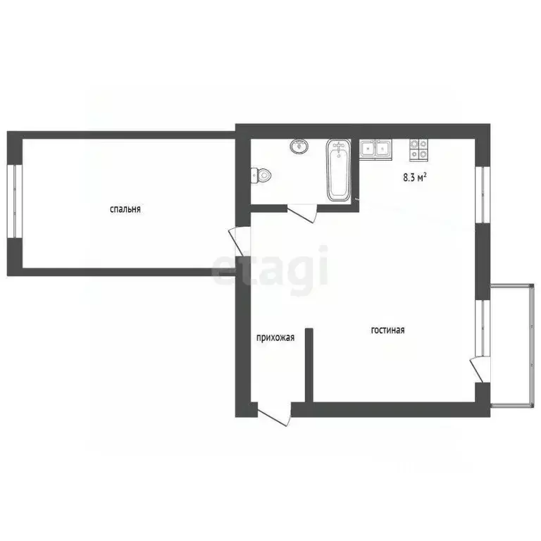 2-к кв. Москва Старокирочный пер., 16/2С2 (56.0 м) - Фото 1