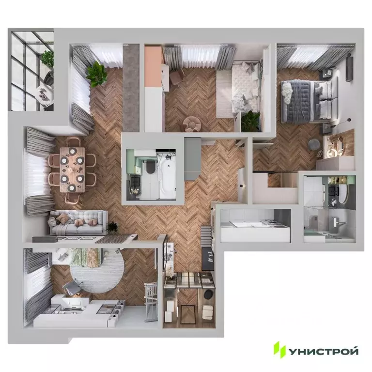 3-к кв. Самарская область, Тольятти 3А кв-л,  (92.83 м) - Фото 1