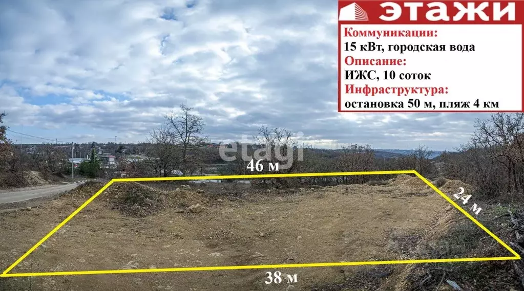 Участок в Севастополь ул. Богданова (10.0 сот.) - Фото 1