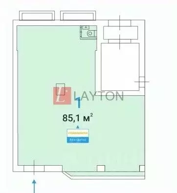 Торговая площадь в Москва Дружинниковская ул., 11А (85 м) - Фото 2