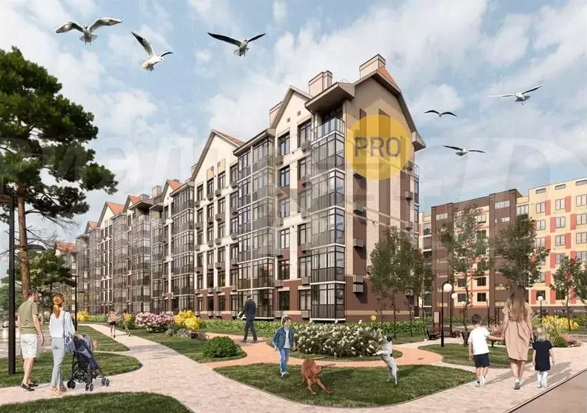 1-к. квартира, 41,4 м, 5/7 эт. - Фото 0