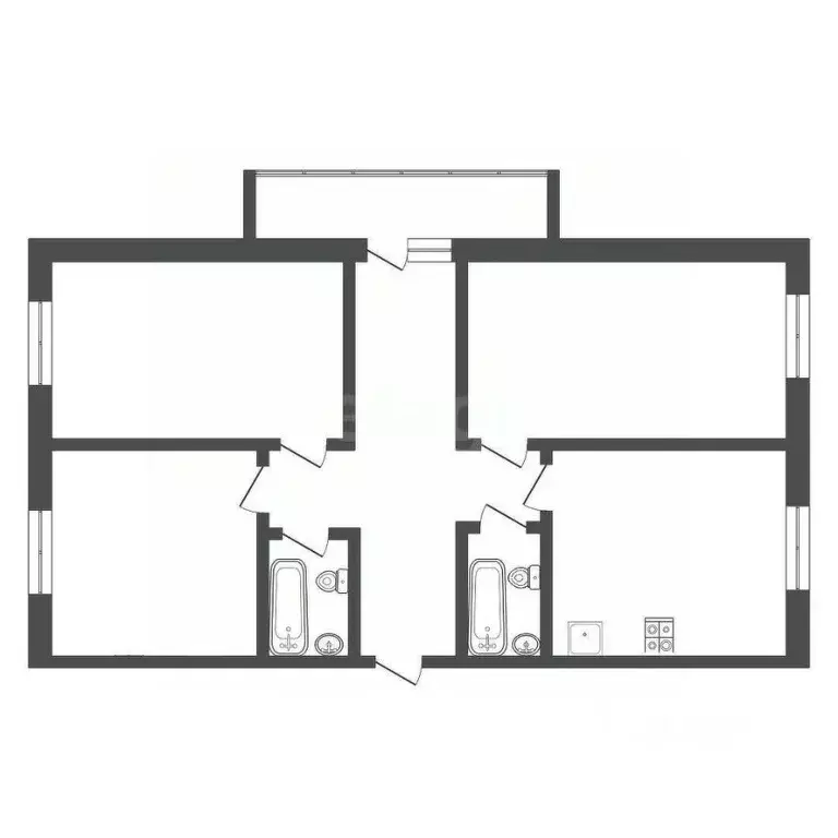 3-к кв. Тульская область, Тула Рязанская ул., 40Б (83.3 м) - Фото 1