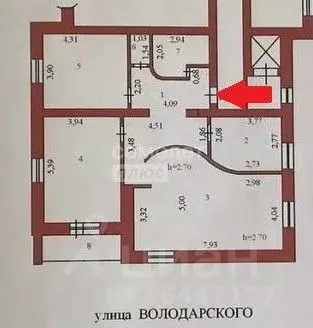 3-к кв. Пензенская область, Пенза ул. Володарского, 17 (107.5 м) - Фото 2