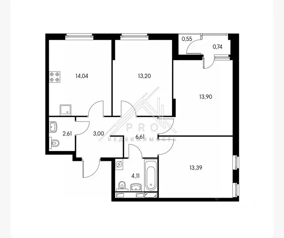 3-к кв. Ярославская область, Ярославль ул. Академика Колмогорова, 22 ... - Фото 2