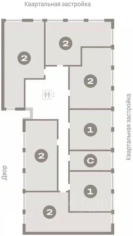 1-к кв. Тюменская область, Тюмень Мысовская ул., 26к1 (43.71 м) - Фото 1