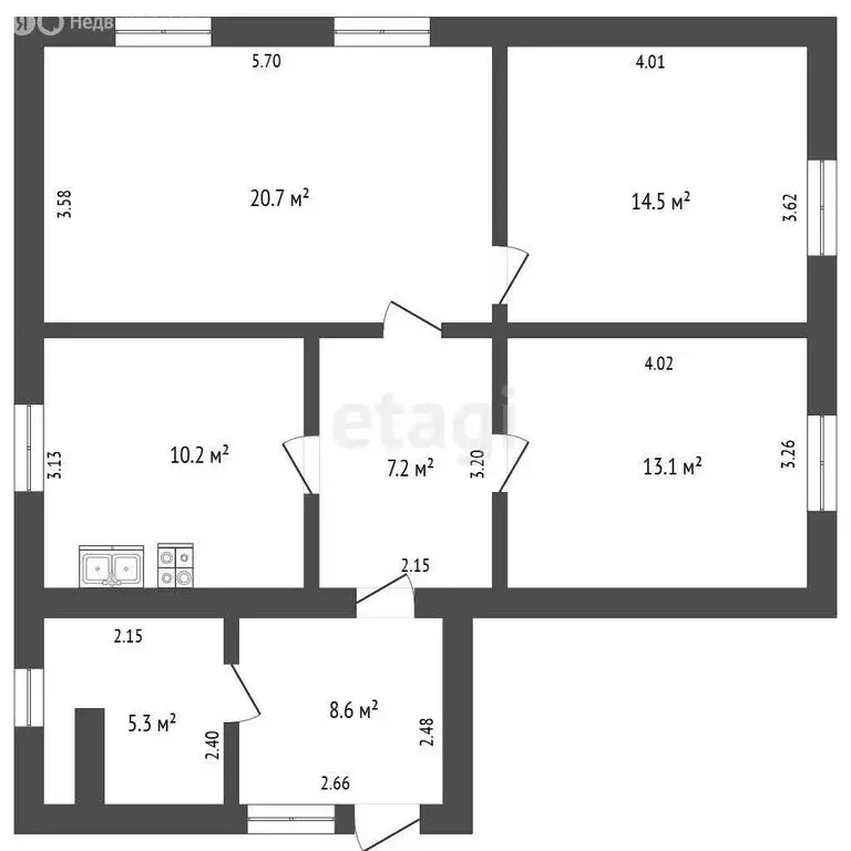 Дом в Добрушино, Урожайная улица (77.6 м) - Фото 1