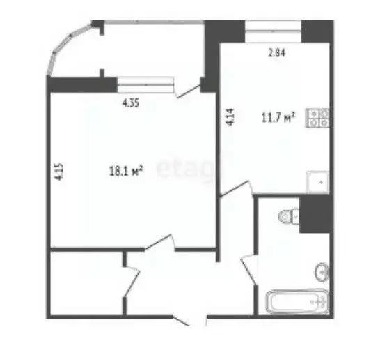 1-комнатная квартира: Ярославль, улица Панина, 5к2 (49 м) - Фото 1